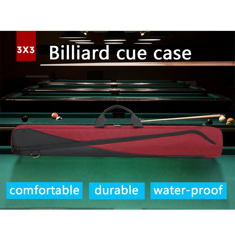 Waterproof Wholesale Billiard Cue Bag 6 Holes Snooker Cue Soft Bag Adjustable Shoulder Billiard Cue Carry Soft Case
