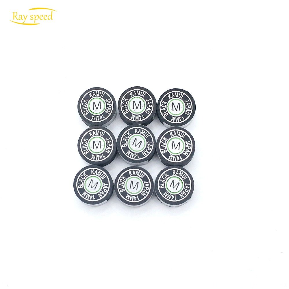Rayspeed Hot Sale Kamui Tips 14mm High Quality Pool Billiard Snooker Cue Accessories Tips SS S M H