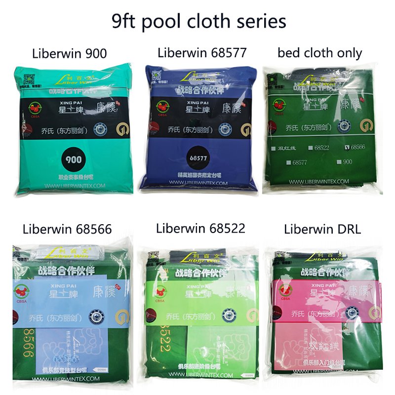 Liberwin-68577 woolen napped cloth for 9FT snooker table cloth