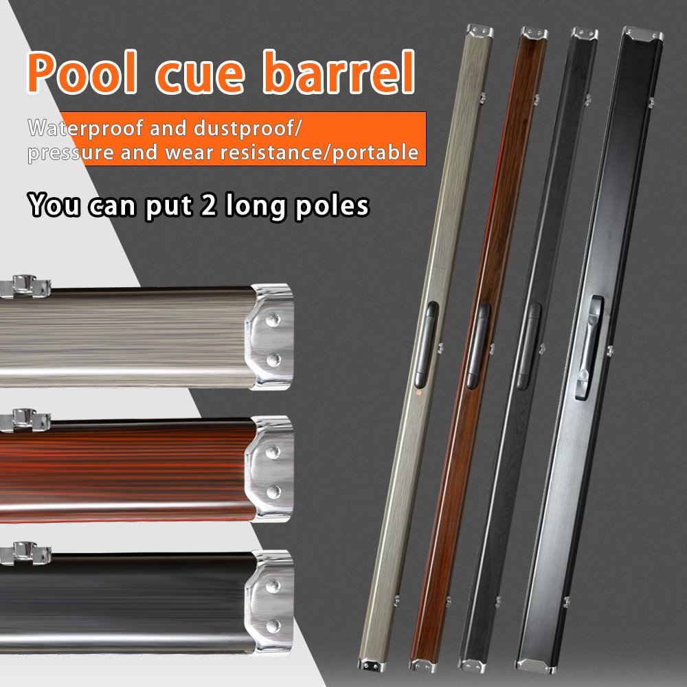 Wholesale Aluminum case for hold 2 pieces of 59 inch cues , Aluminum snooker cue case 7 colors selectable