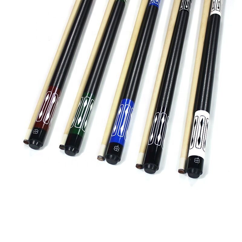 Wholesale random choice mixed 57 inches billiard pool cue 13mm 2-PC Wooden Billiard cue stick