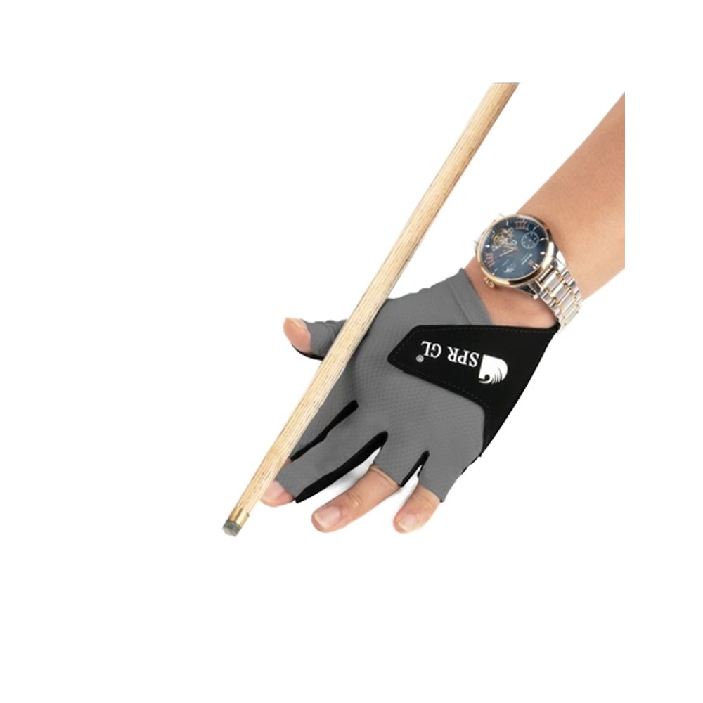Custom Logo 3-Finger Non-Slip Breathable Snooker Gloves Pool Table Player Accessories with Comfort and Grip