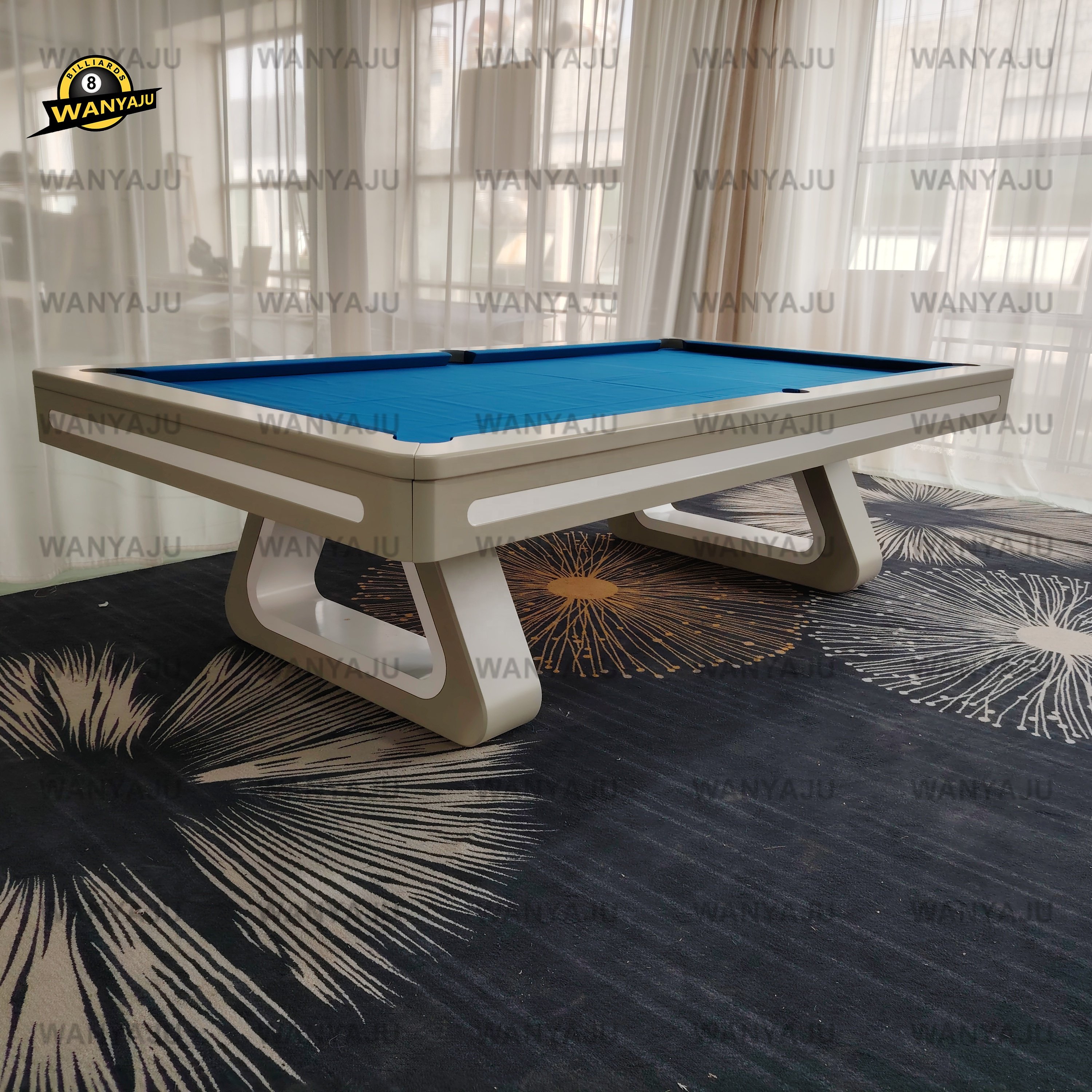 Wanyaju Billiard Factory Handcrafted Luxury Modern Design Slate Pool Table