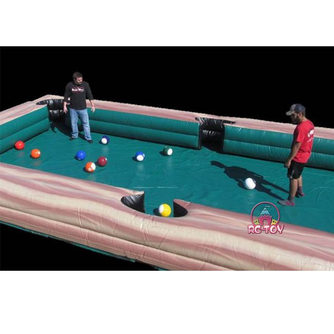Funny games inflatable human pool table snooker ball set inflatable snook balls billiards game