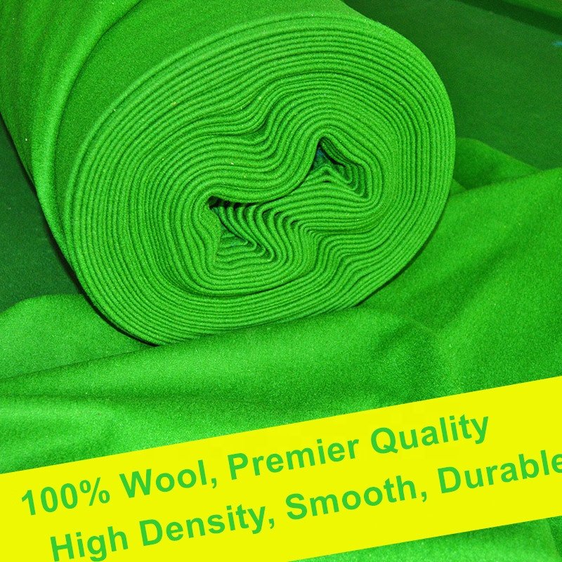Weichster Tournament Quality High Density Smooth Durable Woolen Snooker Table Cloth 195cm width
