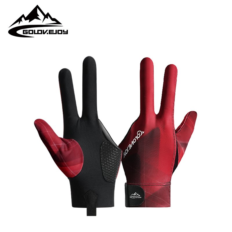 XG76 Billiard Gloves Manufacturers Wholesale Low Price 3 Finger Snooker Gloves Left Or Right Hand Billiard Pool Cue Gloves