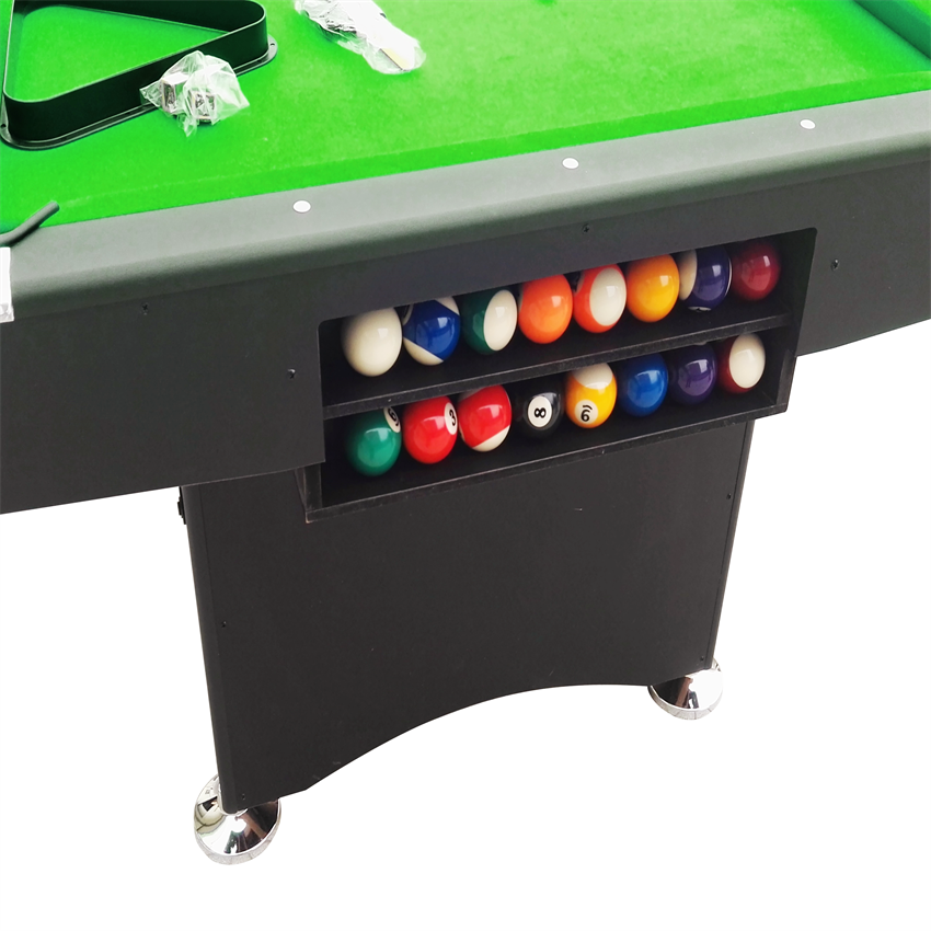 Sports Snooker Table 3.85*2.05*0.85m Size Billiards Pool Table with Rubber Cushions PVC Pockets for Snooker Billiard Games