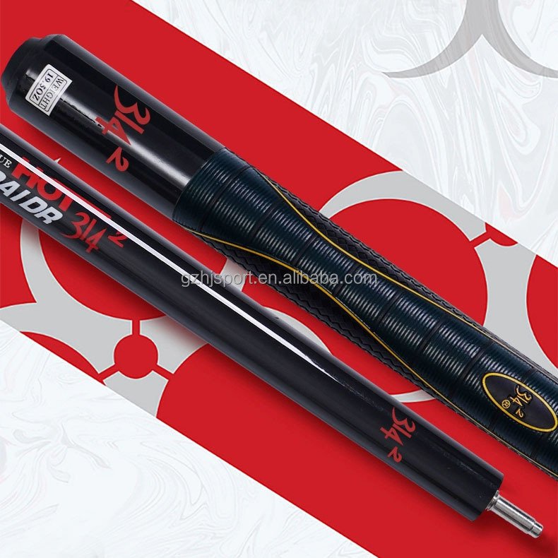 Premium 3142 Stick Uni-loc joint Billiard 1/2 PC Carbon Fiber Shaft Maple Wood Butt Pool Cue 58" length silicon grip