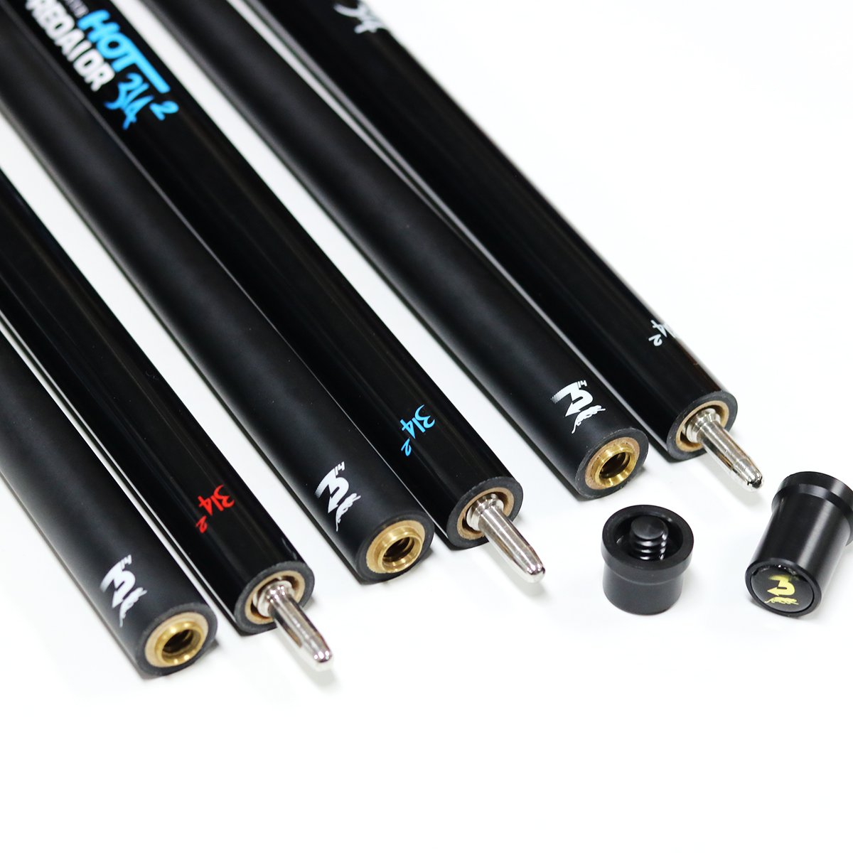 Premium 3142 Stick Uni-loc joint Billiard 1/2 PC Carbon Fiber Shaft Maple Wood Butt Pool Cue 58" length silicon grip