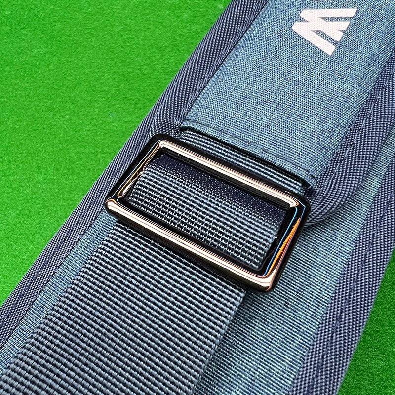 A snooker club bag/made of cotton waterproof fabric/shoulder and back for carrying/can hold an extended rod