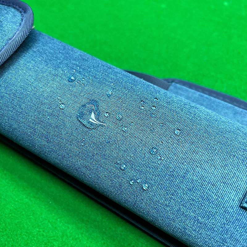 A snooker club bag/made of cotton waterproof fabric/shoulder and back for carrying/can hold an extended rod