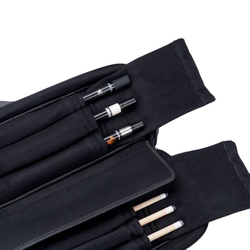 Large Capacity Snooker Club Bag for Convenient Carrying French Billiards Cue Case with Storage Case Backing