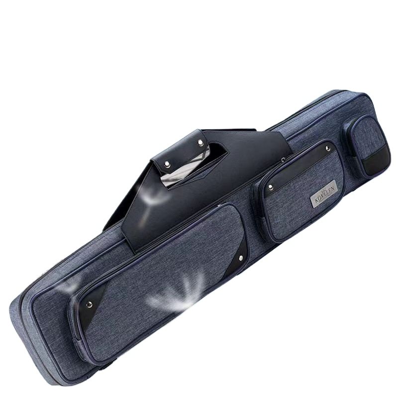 Large Capacity Snooker Club Bag for Convenient Carrying French Billiards Cue Case with Storage Case Backing