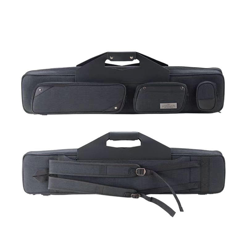 Large Capacity Snooker Club Bag for Convenient Carrying French Billiards Cue Case with Storage Case Backing