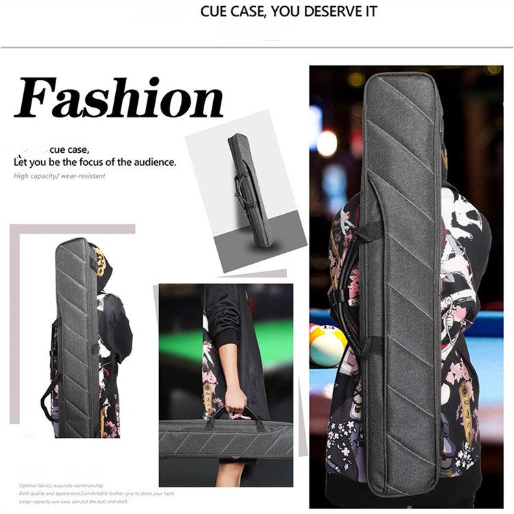 Professional Waterproof Portable Billiards Accessories Cue Bag Pool Cue Stick Carrying Case with Shoulder Straps
