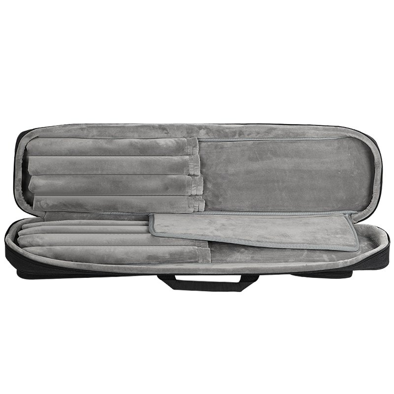 Factory Custom 8-Hole 4*4 Soft Billiard Cue Case Professional Portable Double Strap Snooker Bag