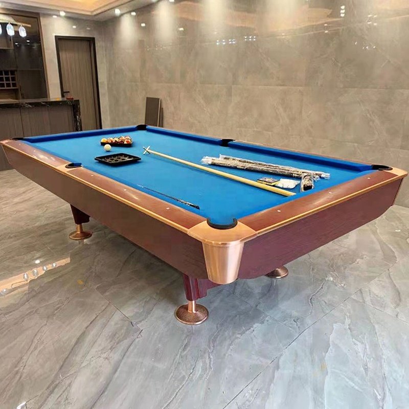 Bojue Factory popular design custom size American 8-ball sports pool table with blue stone slate