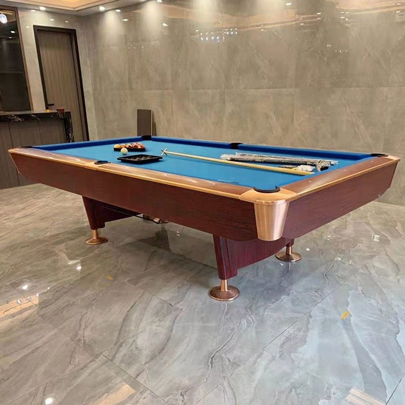 Bojue Factory popular design custom size American 8-ball sports pool table with blue stone slate