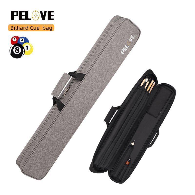 Billiard Cue Case 2x4, Cue Carrying Bag with Padding - Fits 2 Butts and 4 Shafts
