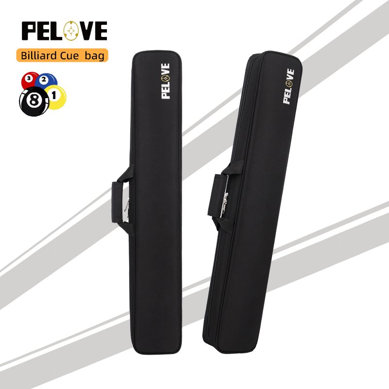 Billiard Cue Case 2x4, Cue Carrying Bag with Padding - Fits 2 Butts and 4 Shafts