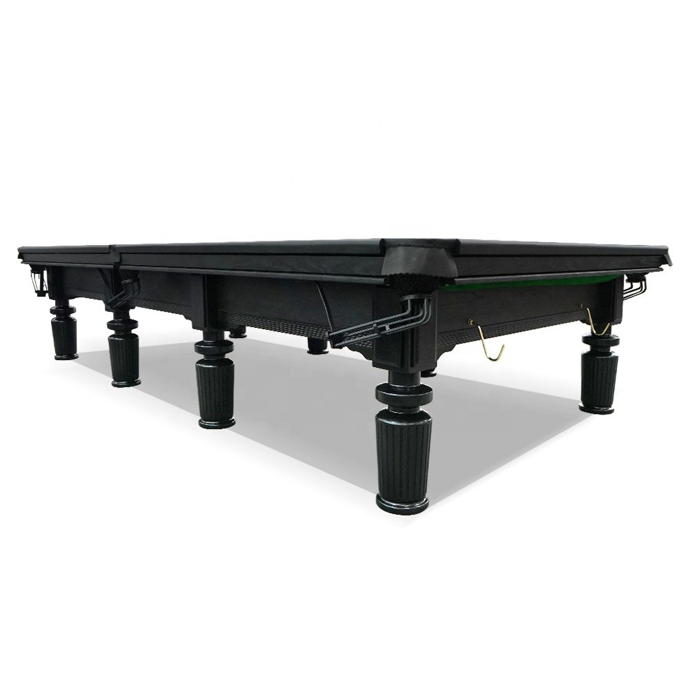 Traditional 12ft American Solid Wood Slate Snooker Table with ball track