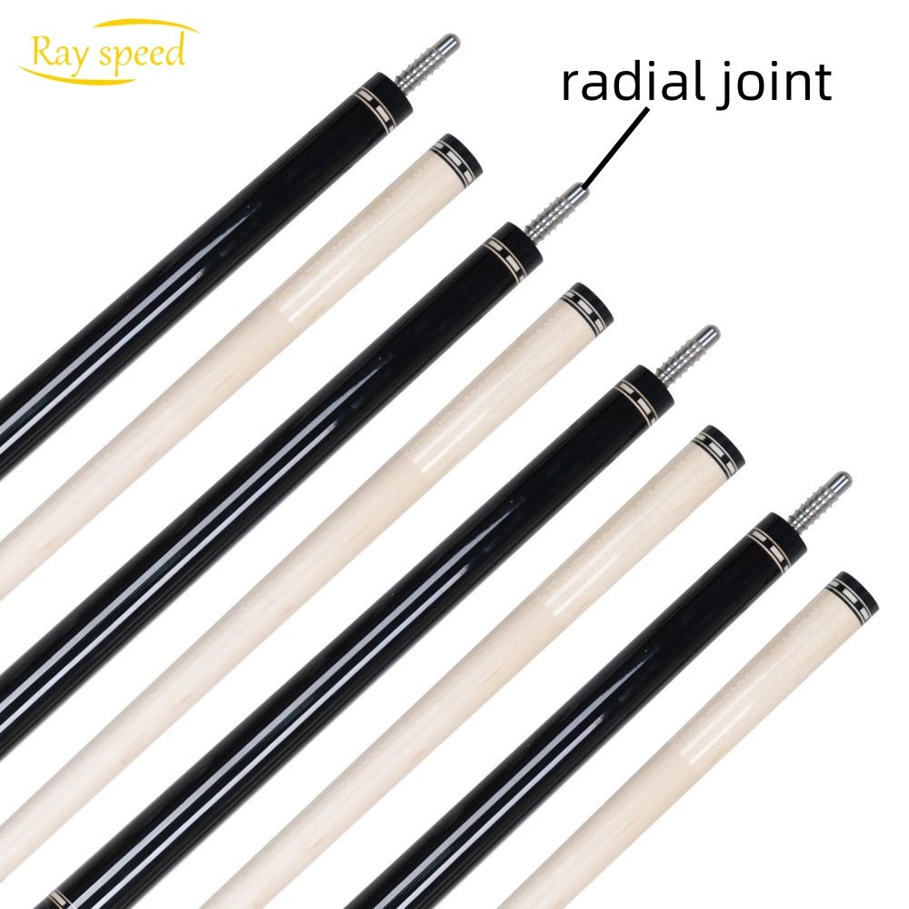 Rayspeed Professional Billiard Pool Cue Carbon Core Inside Center Joint Cue Ebony Wood Hard Maple shaft Radial Joint 12.5mm Tip