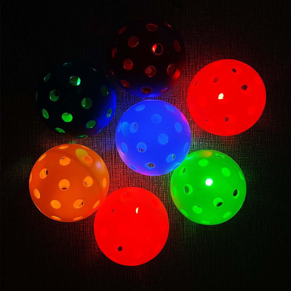 Factory direct sale LED lights 40 holes diameter 74MM Pickleball Pickleball Outdoor Sports
