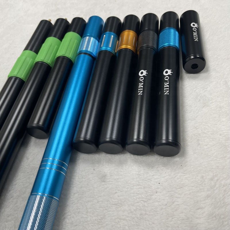 Xmlivet Customized Pool Cue Extender for Omin screw Snooker Cues aluminum alloy Cue Extension 6inch-21inch Billiard Accessories