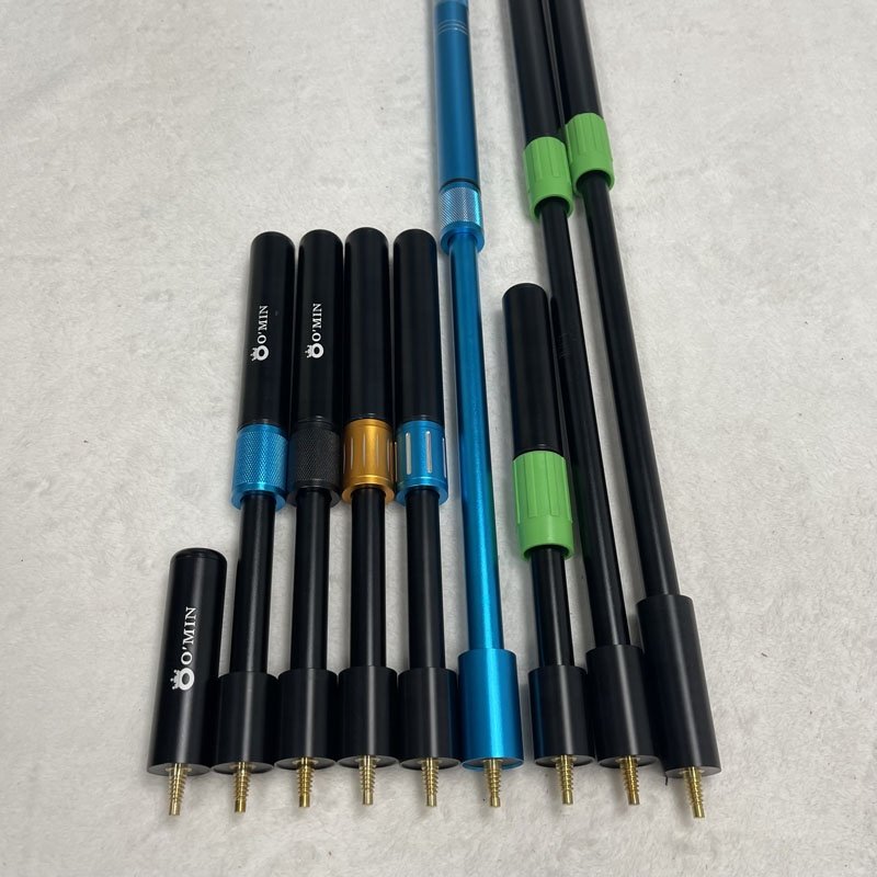 Xmlivet Customized Pool Cue Extender for Omin screw Snooker Cues aluminum alloy Cue Extension 6inch-21inch Billiard Accessories