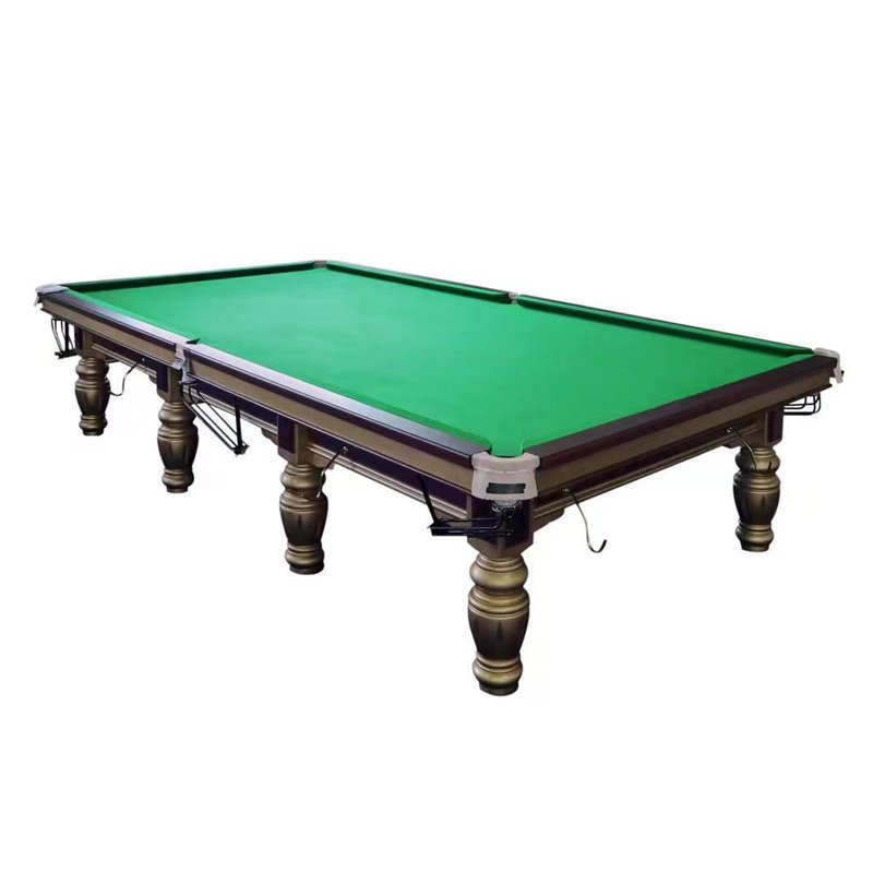 Superior Quality Popular Model 12 Feet Pool Table Snooker Billiard Table with Slate Cushions and Leather Pockets for Sale