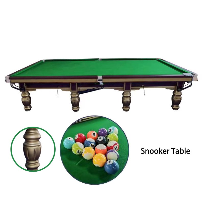 Superior Quality Popular Model 12 Feet Pool Table Snooker Billiard Table with Slate Cushions and Leather Pockets for Sale