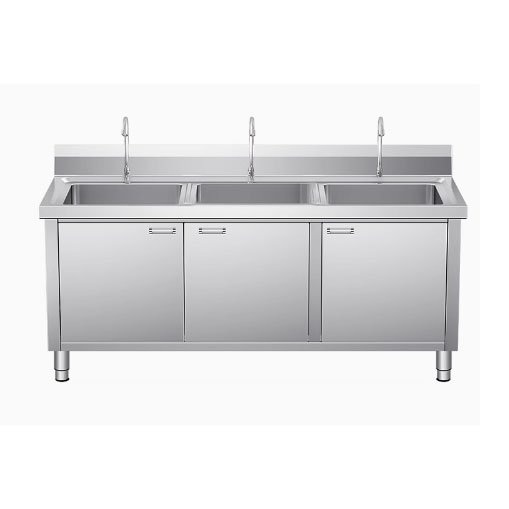 Customizable Foot operated sink Thickening automatic induction hand washing sink of Hotels Restaurant Home Stainless steel pool