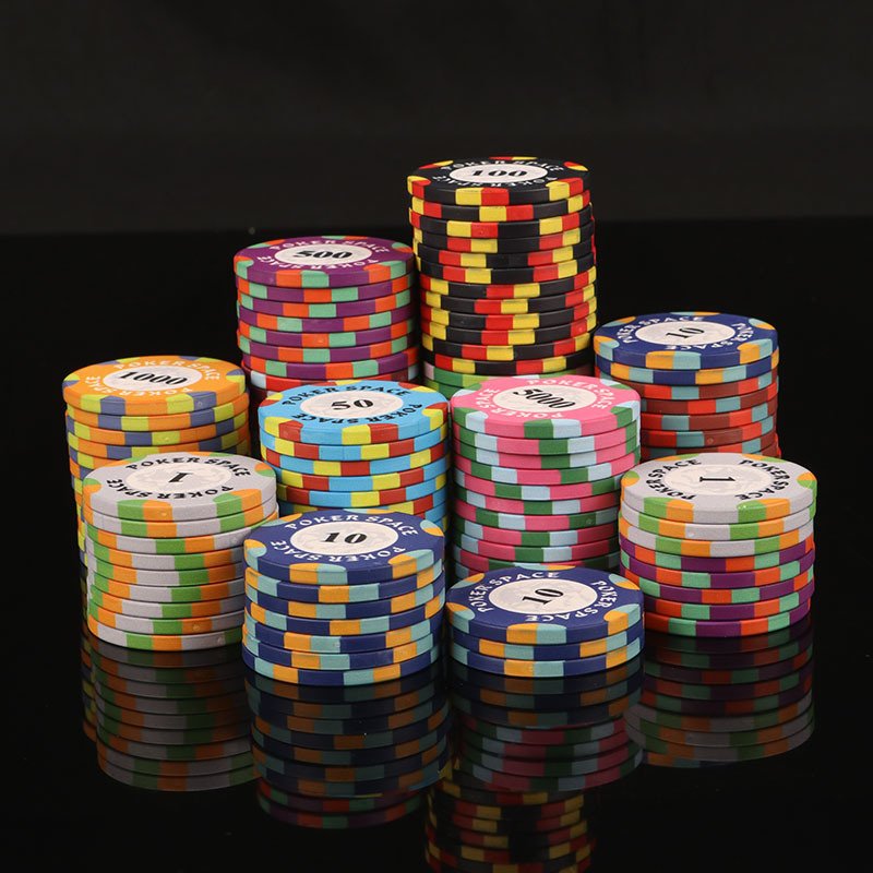 Custom Wsop 10g 39mm engraved top hat and cane mould design Casino Ceramic Poker Chips For Game Room