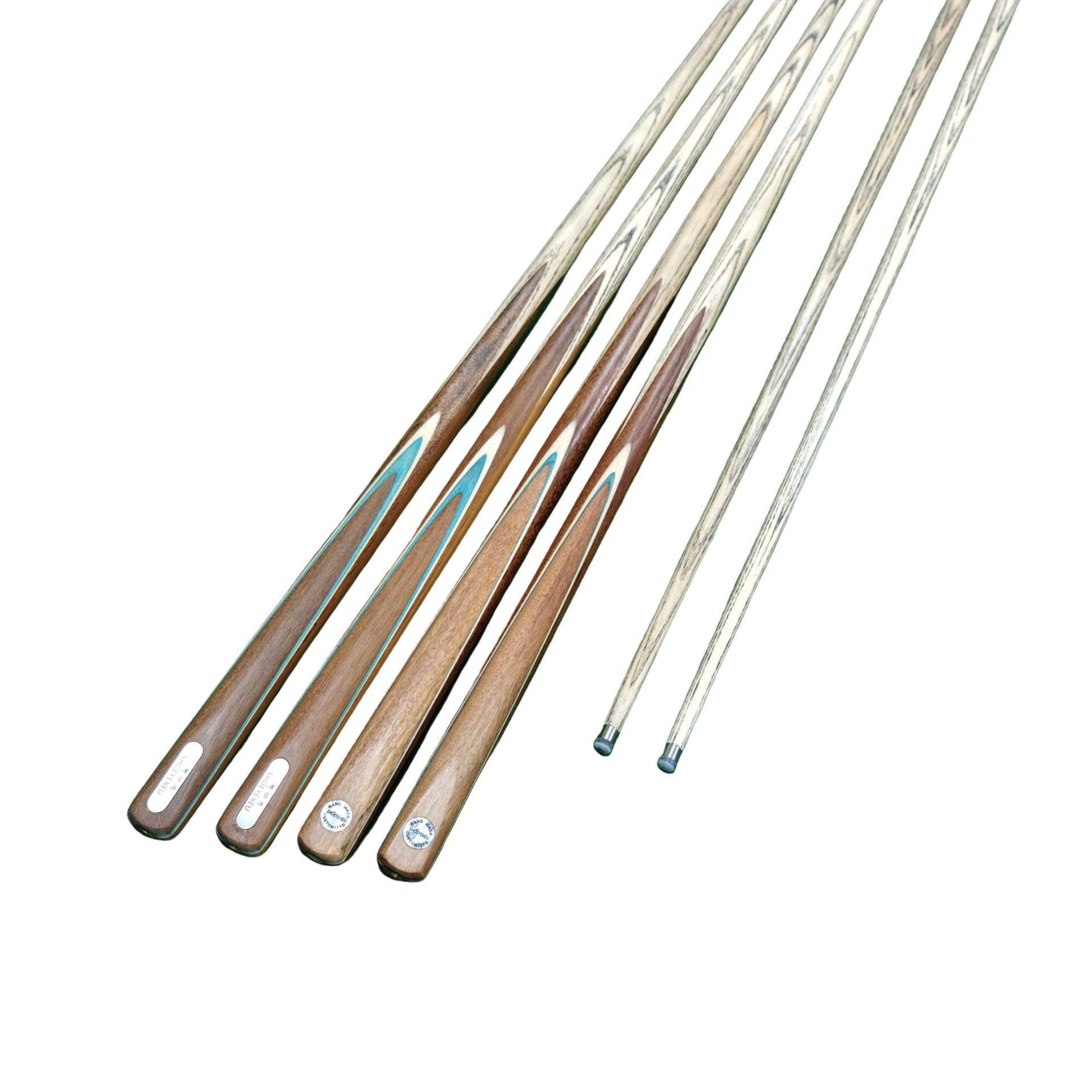 Chinese Factory Imported Solid Wood Polished Original Color 1 Piece Snooker Cue