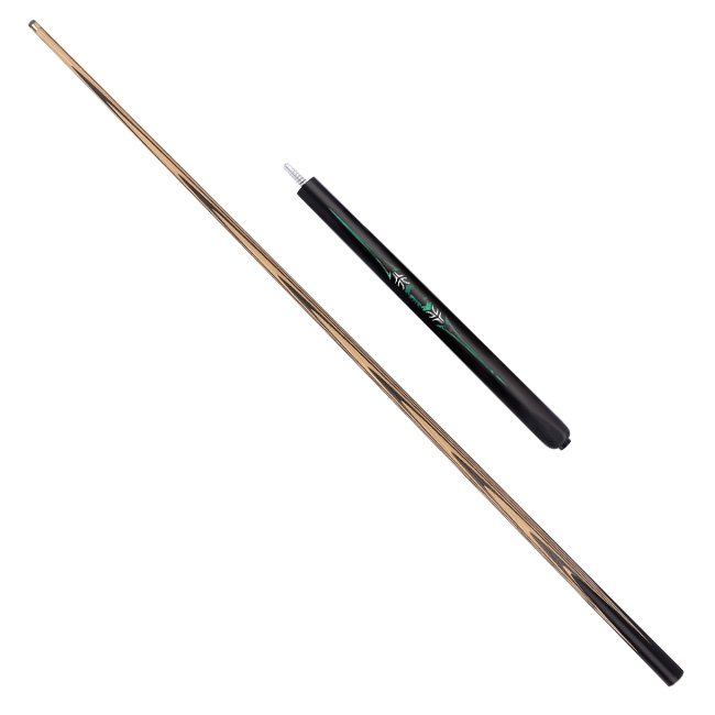 SK-072 Single Cue Snooker Stick with 10mm Technological Wood Butt White Wax Wood Shaft Stainless Steel Joint for Pool Accessory