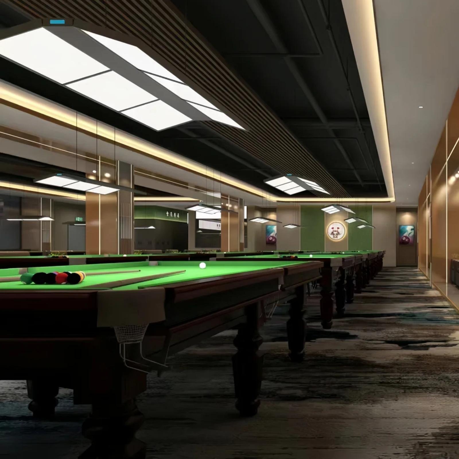 Modern Led Square Linear Lamp 3Cct Chandelier Aluminum Shadowless Billiard Table Lights Led Snooker Pool Linear Light