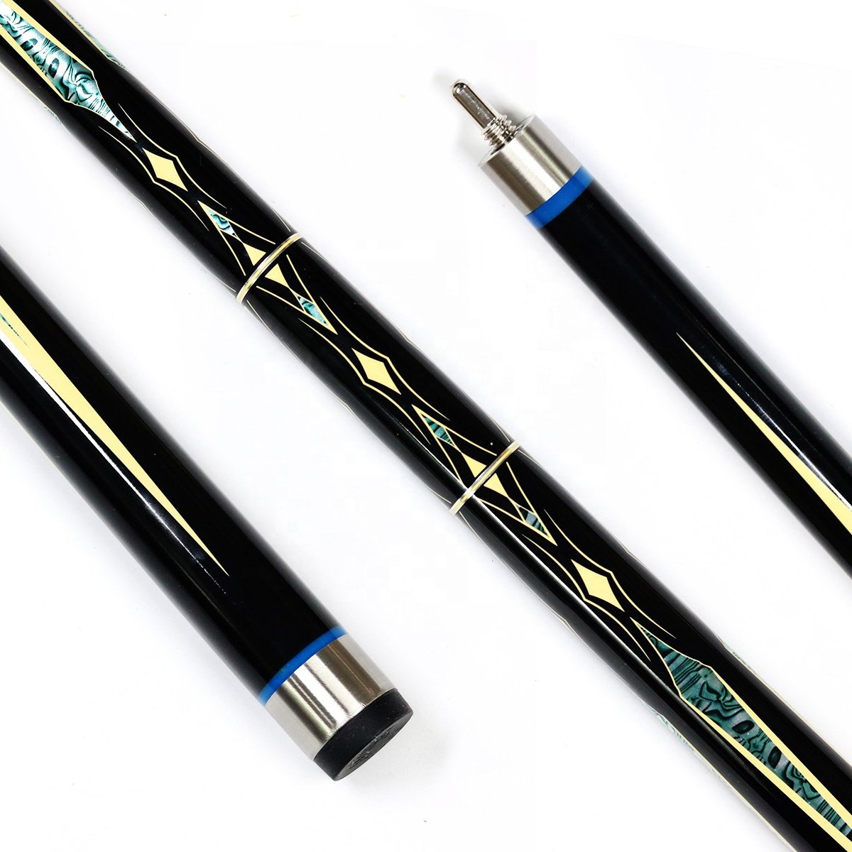 High-end canadian maple wood 1/2 Billiard Pool Cue Sticks 58 inch length high -tech painting grip muti layered tip