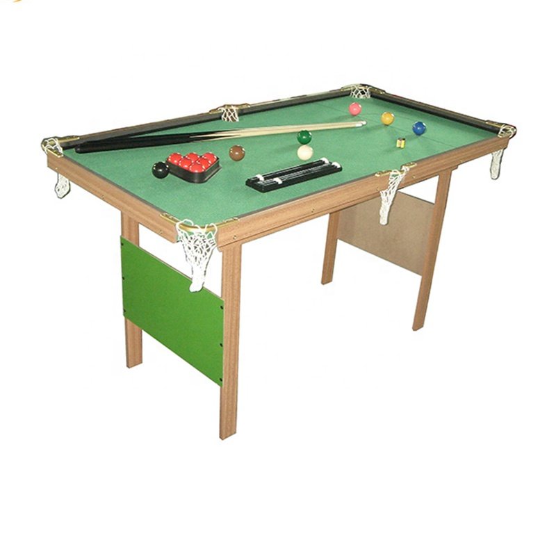 Factory Price Classic Pool Tables Snooker Wooden Leg Home Use Game Billiard Table For Kids