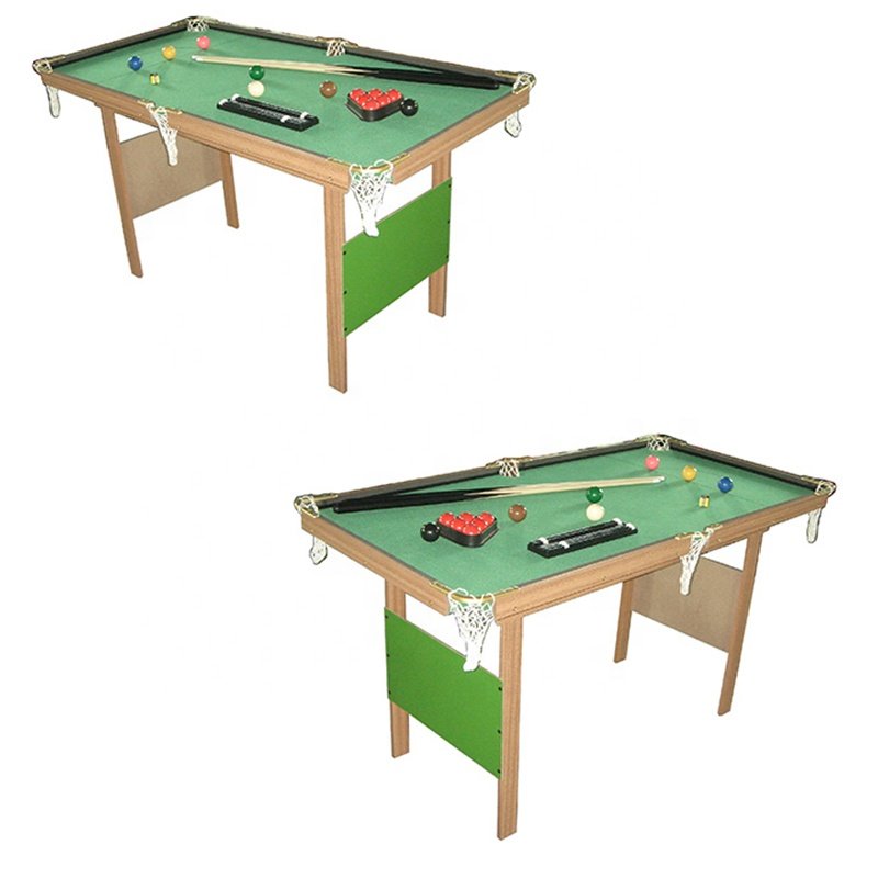 Factory Price Classic Pool Tables Snooker Wooden Leg Home Use Game Billiard Table For Kids