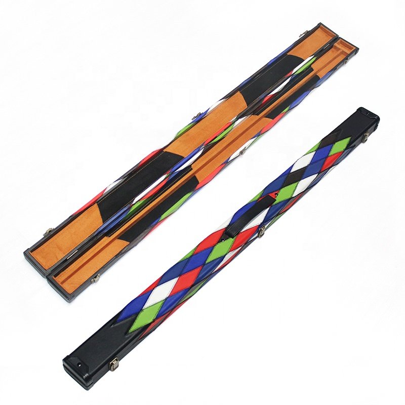 High Quality PU leather 3/4 snooker cue case for sale
