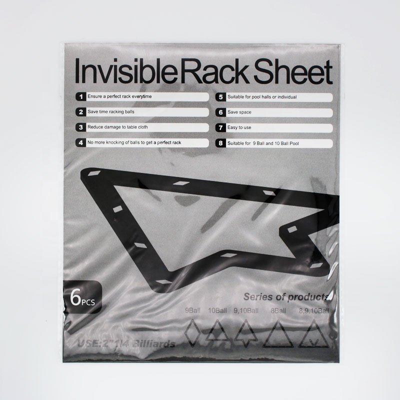 Billiard Pool Ball Magic Rack Sheet of 9,10 Ball Rack 6PCS Per Bag for 2-1/4" Ball