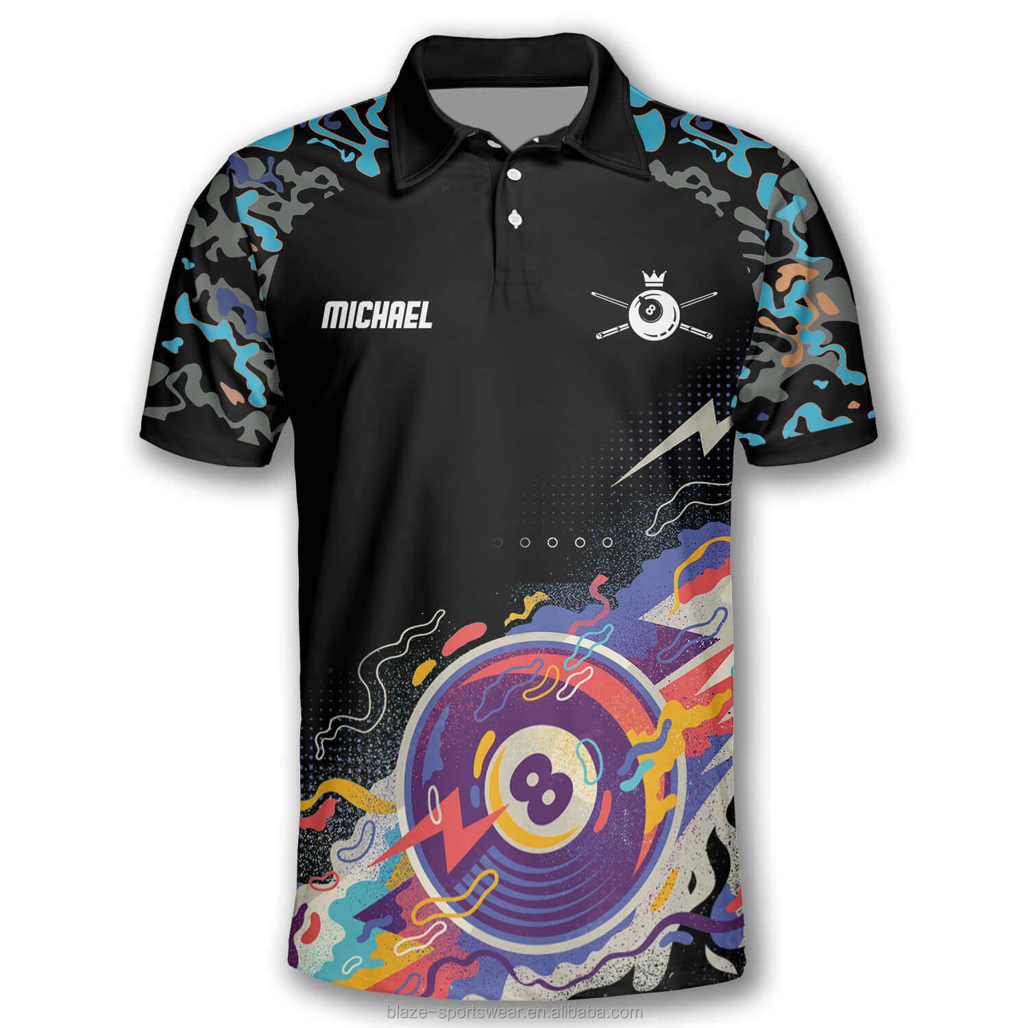 Billiard Player 3D Print Shirt Billiard Team Shirts For Men Pool Table Tournament Snooker Polo Shirts Custom Pool Men Jerseys