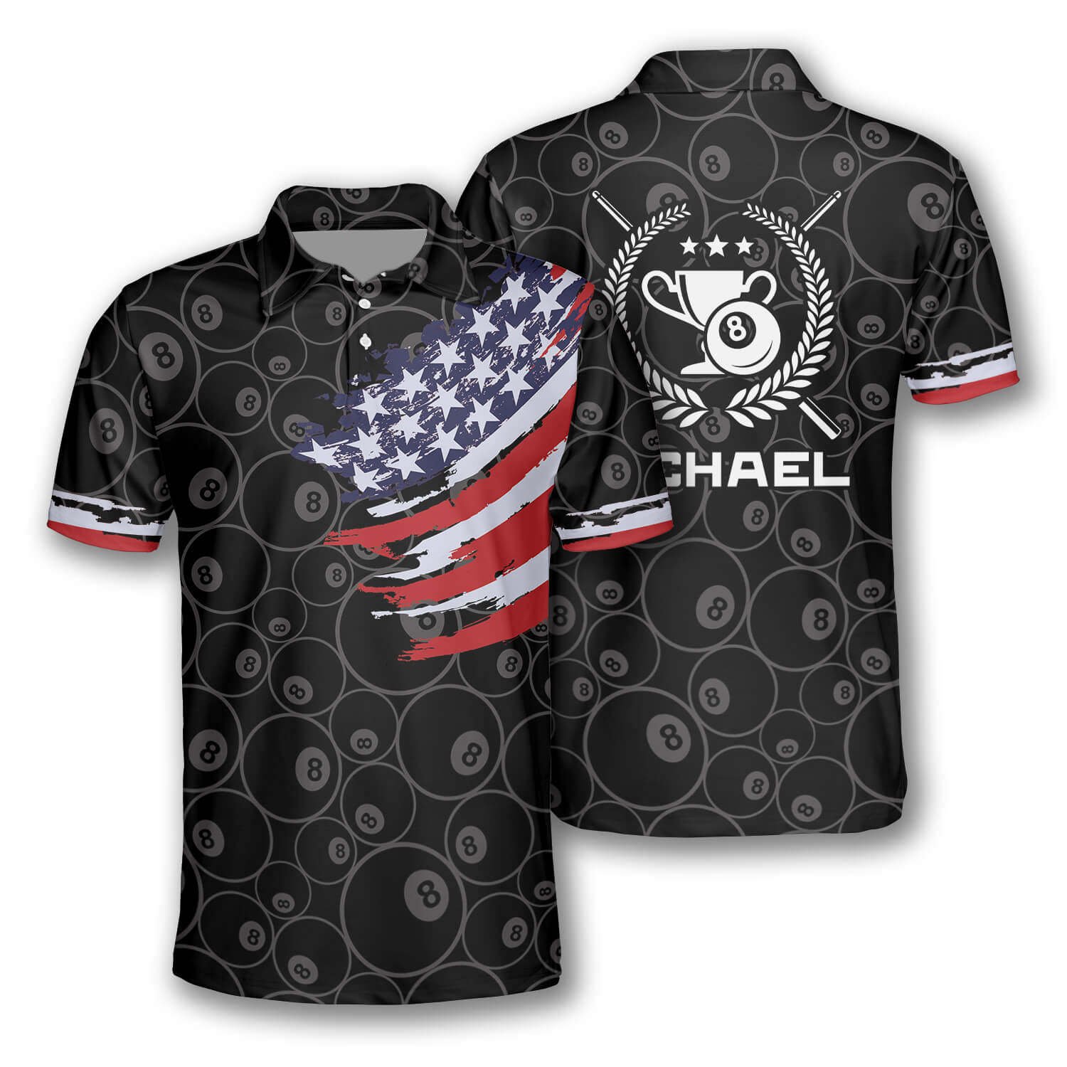 Billiard Player 3D Print Shirt Billiard Team Shirts For Men Pool Table Tournament Snooker Polo Shirts Custom Pool Men Jerseys