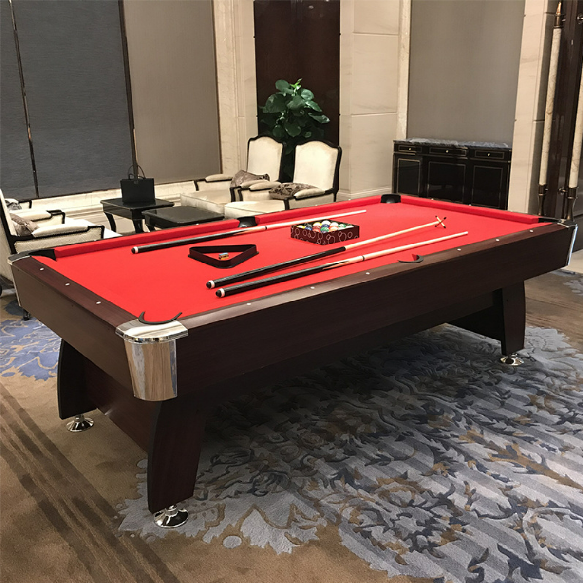 Factory cheap price billiard table snooker pool table MDF table for 9ft