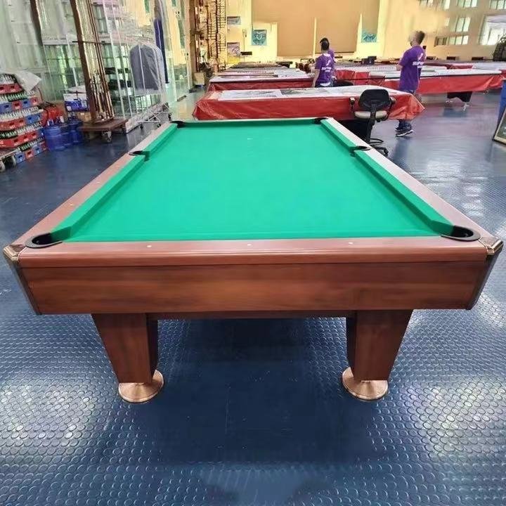 Factory Wholesale High quality American 9 ball billiard club 8' Billiards Tables Billiard Shop pool table 8ft matte black.