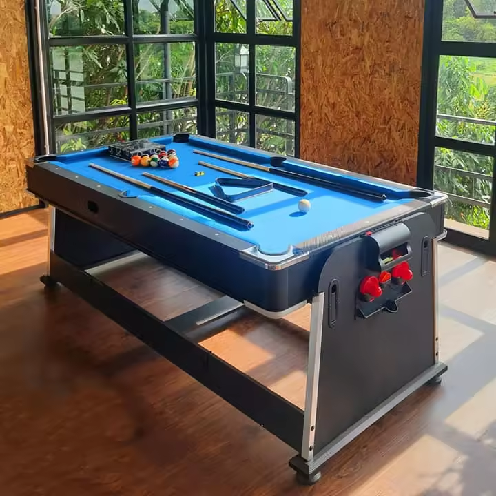 NB FAVOUR 4 in 1 Multifunctional 8-Ball Pool Table Auto Ball Return System Versatile Game Table