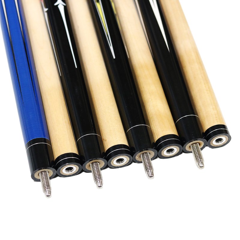 Wholesale Cheap 2 Pieces Pool Cue White Wood Snooker Cue Stick with Modern Design for Billiards