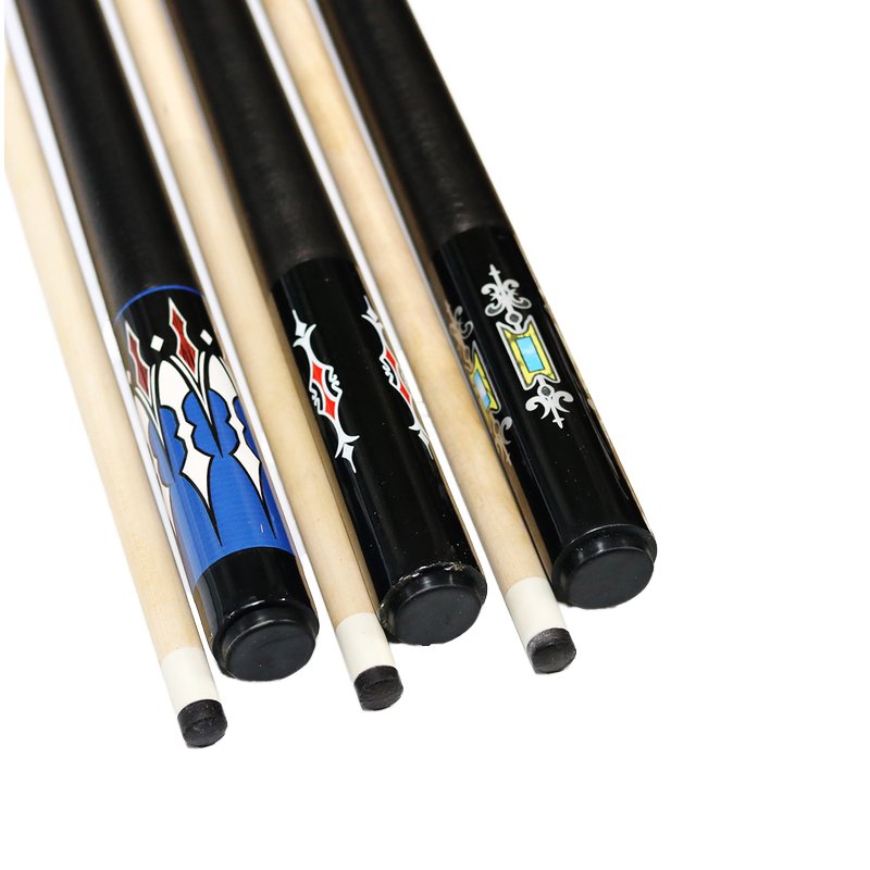 Wholesale Cheap 2 Pieces Pool Cue White Wood Snooker Cue Stick with Modern Design for Billiards