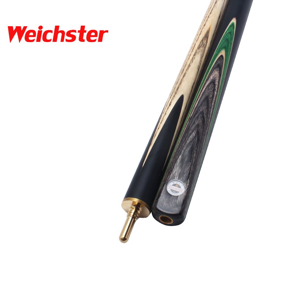 Weichster 3/4 Jointed Blue Ebony Snooker Cue Stick Front Spliced Butt Cue 9.5mm Tip