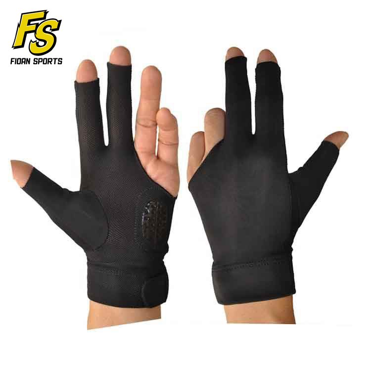 Custom 3-Finger Waterproof Snooker Gloves Wrinkle-Resistant for Left and Right Hand for Billiards Cue Players on Sale!
